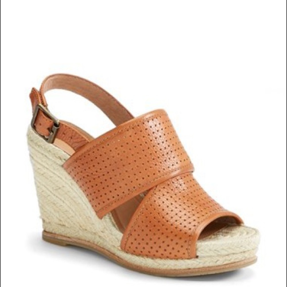 Biala Joyce Perforated Espadrille Wedge Sandal 39